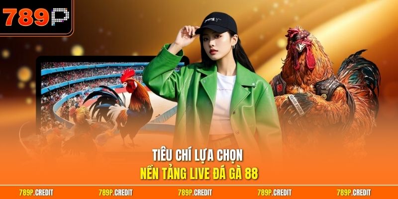 Tiêu chí lựa chọn nền tảng live đá gà 88